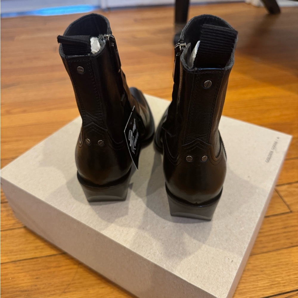 Golden Goose Deluxe Black Leather Ankle Boots brand new with tags size 35 - Picture 6 of 10